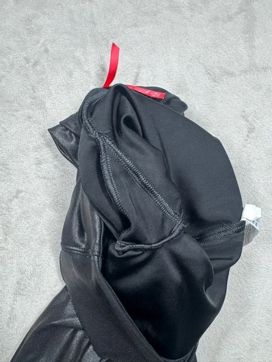 Spanx Faux Leather Crackle Black Leggings Size Small - Picture 14 of 16